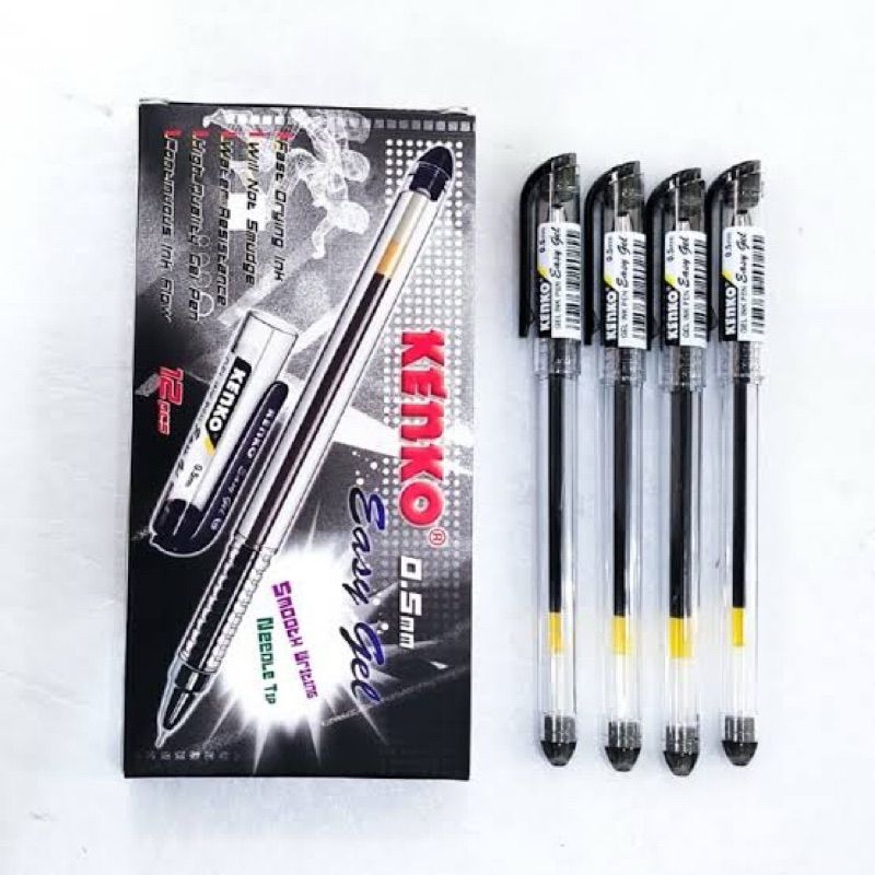 Pen kenko easy gel Hitam 